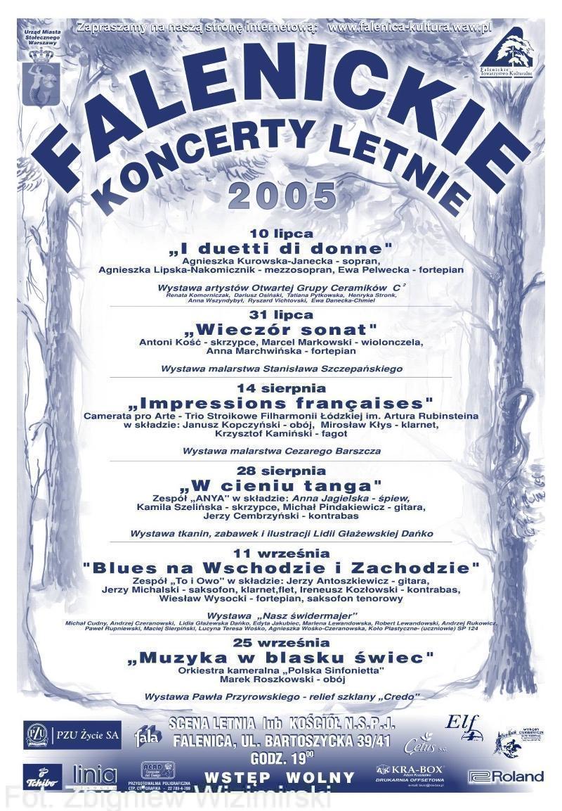 plakat koncerty letnie 2005 wp